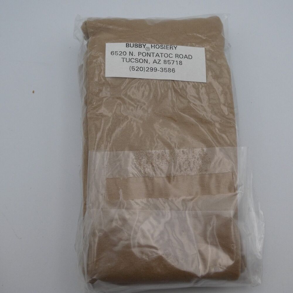 Vintage Superbilt Tights Beige Tan Cotton Blend Deadstock Style 4040 One Size